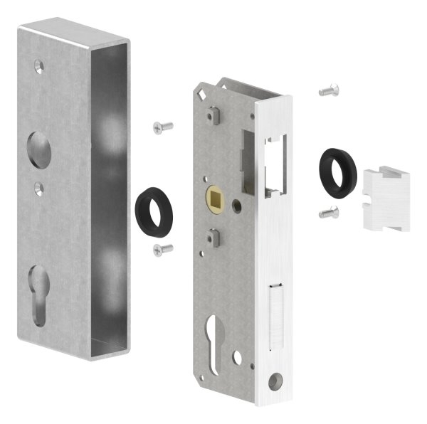 Schlosskasten verzinkt 30x60x172 mm Edelstahl Stulp Riegel Falle-30-3200.8