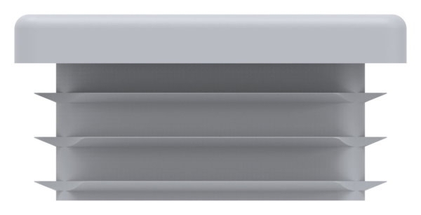 Einsteckkappe Kunststoff fuer Quadratrohr 40 x 40 mm Wandstaerke 3-0 mm grau-88-11178-40X40-3.G