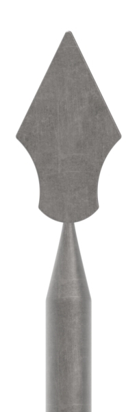 Zaunstab - Laenge- 1060 mm - Material Ø 12 mm - Spitze - Stahl S235JR- roh-30-1285.8