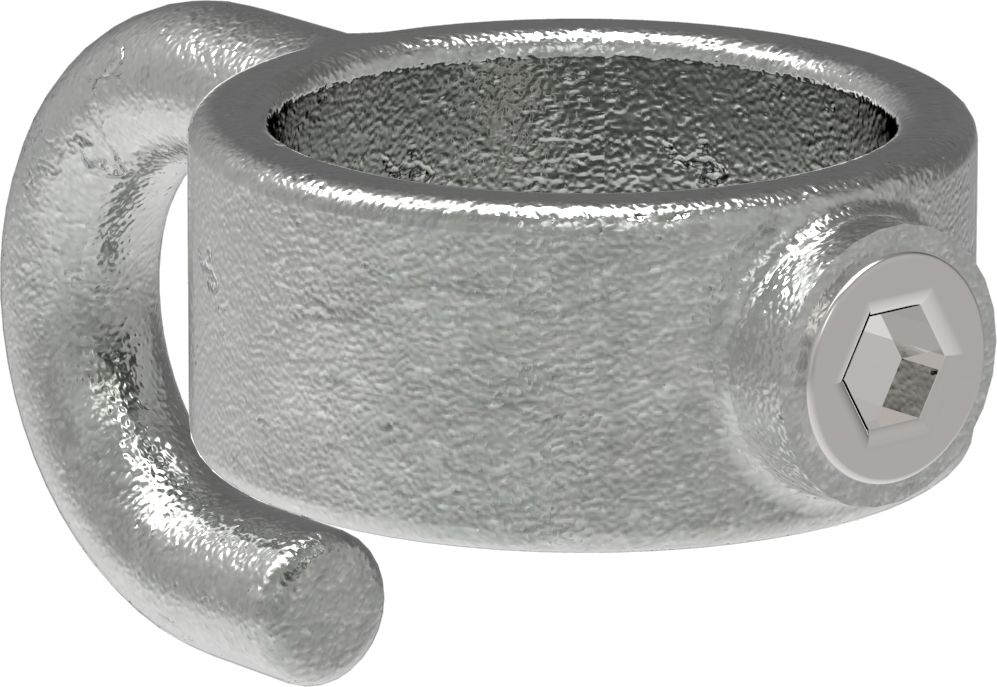 Rohrverbinder Stellring mit Haken Ø 26-9 mm -3-4- - Temperguss verzinkt - 182A27-182A27