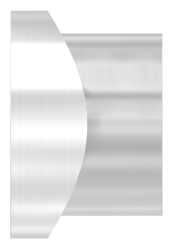 Gewindehuelse Edelstahl V2A fuer Rohr Ø 48-3 mm Gewinde M20 geschliffen Korn 240-88-1151352-240.48