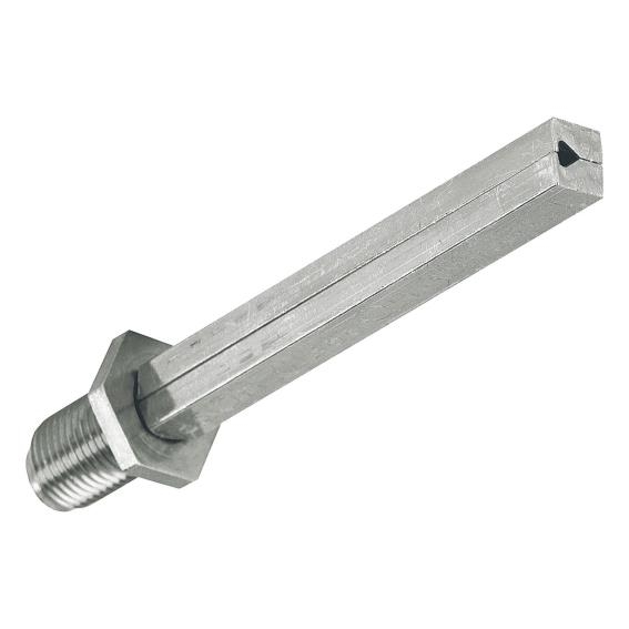 Vierkantstift Tuerdruecker Stahl verzinkt 8x8x80mm M10-89-11D006ZN-A.4