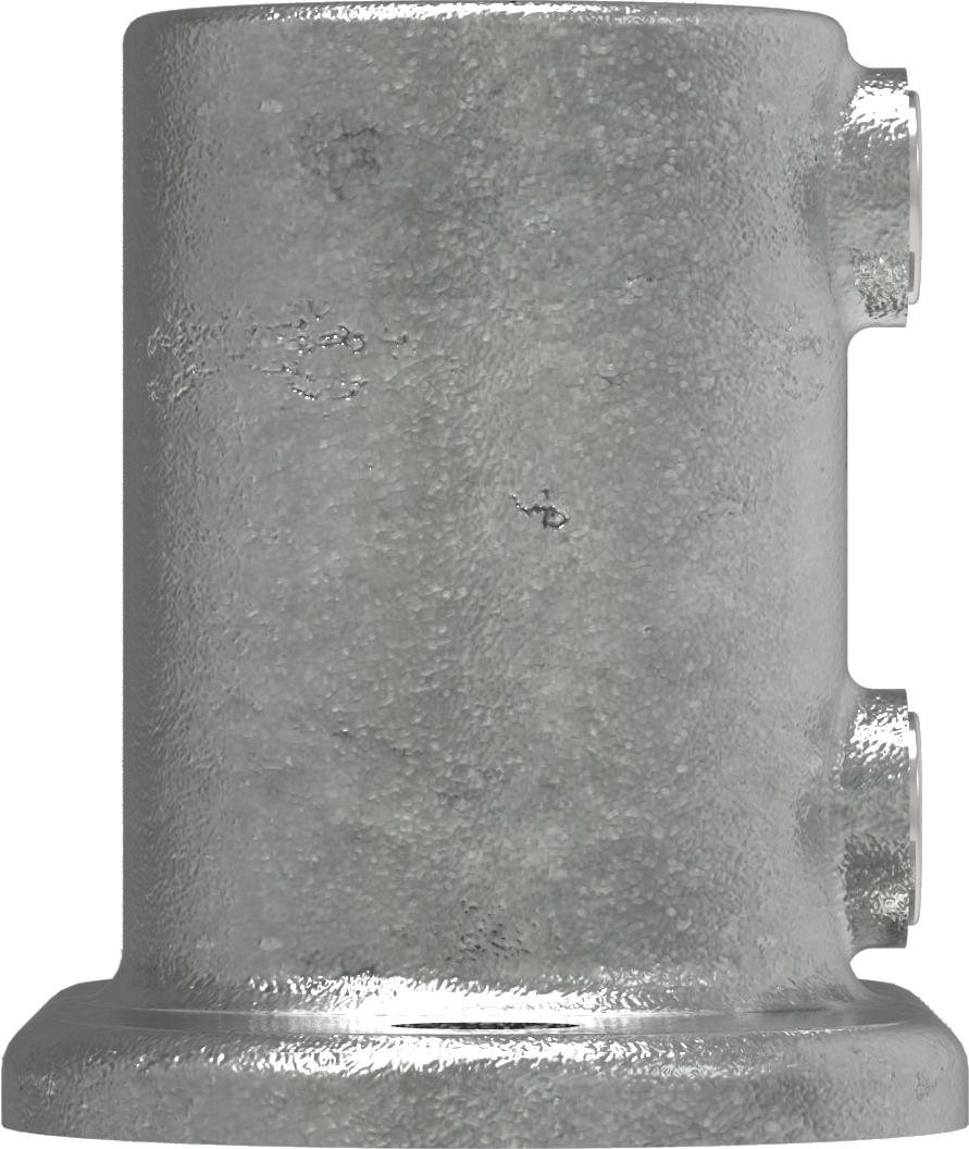 Rohrverbinder - Fussplatte oval - 132B34 - 33-7 mm - 1- - Feuerverzinkt u. Elektrogalvanisiert-132B34
