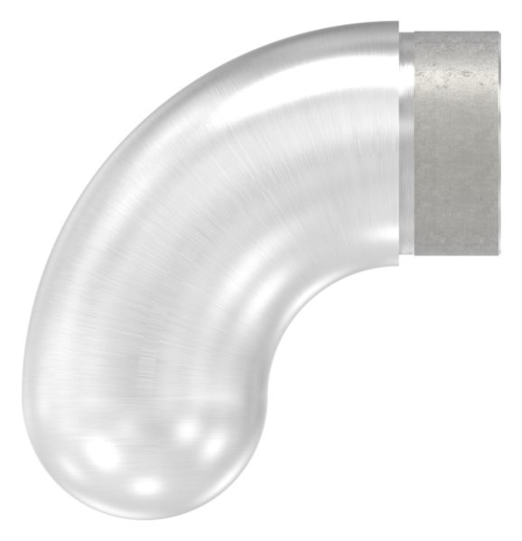 Endbogen V2A fuer Rohr Ø 48-3 x 2-0 mm 90° halbrund zum Stecken-11-3697.4