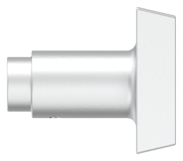 Alu-Tuerknopf gerade -quadratisch-12-3019.6
