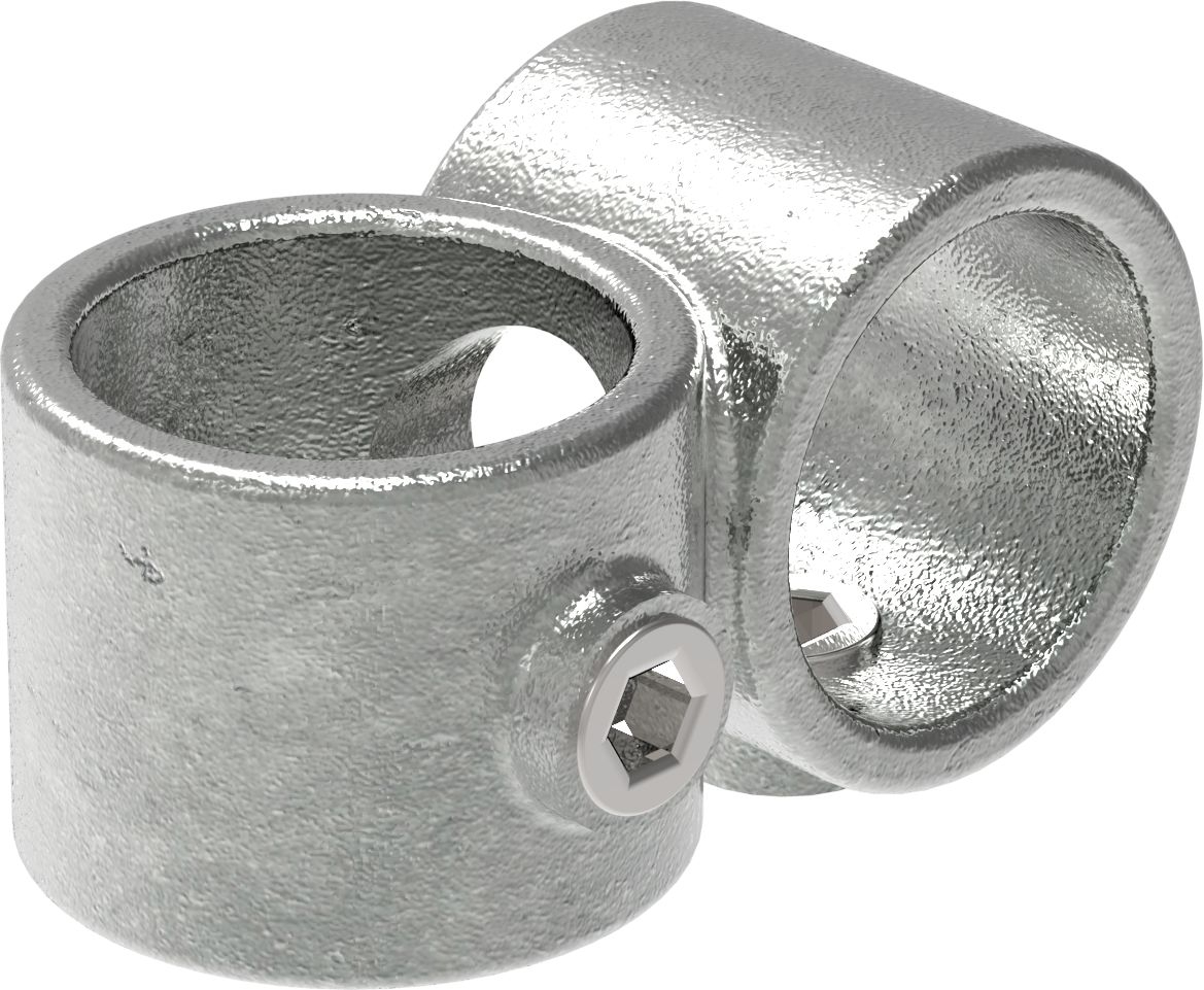 Rohrverbinder Kreuzstueck 90° reduziert Ø 48-3 - 42-4 mm - Temperguss - 161D48-C42-161D48-C42