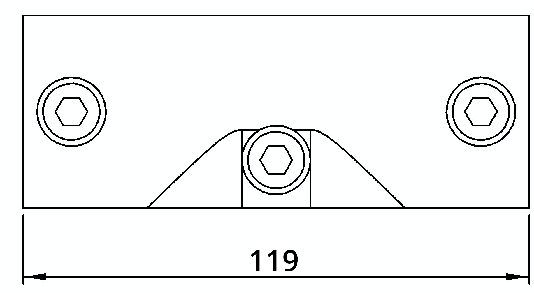 Rohrverbinder T-Stueck 30-45° Ø 33-7 mm -1- - Temperguss verzinkt - 127B34-127B34