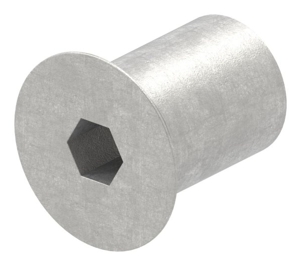 Huelsenmutter Edelstahl V2A M10x20 Senkkopf Innensechskant-88-1158382-240.10