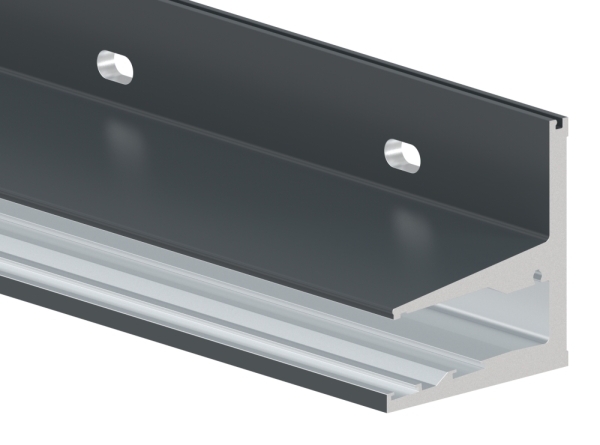 Vordachprofil Aluminium pulverbeschichtet RAL 7016 L 2205 mm eleganza canopy mit ETA-88-11VDE-2200.7016