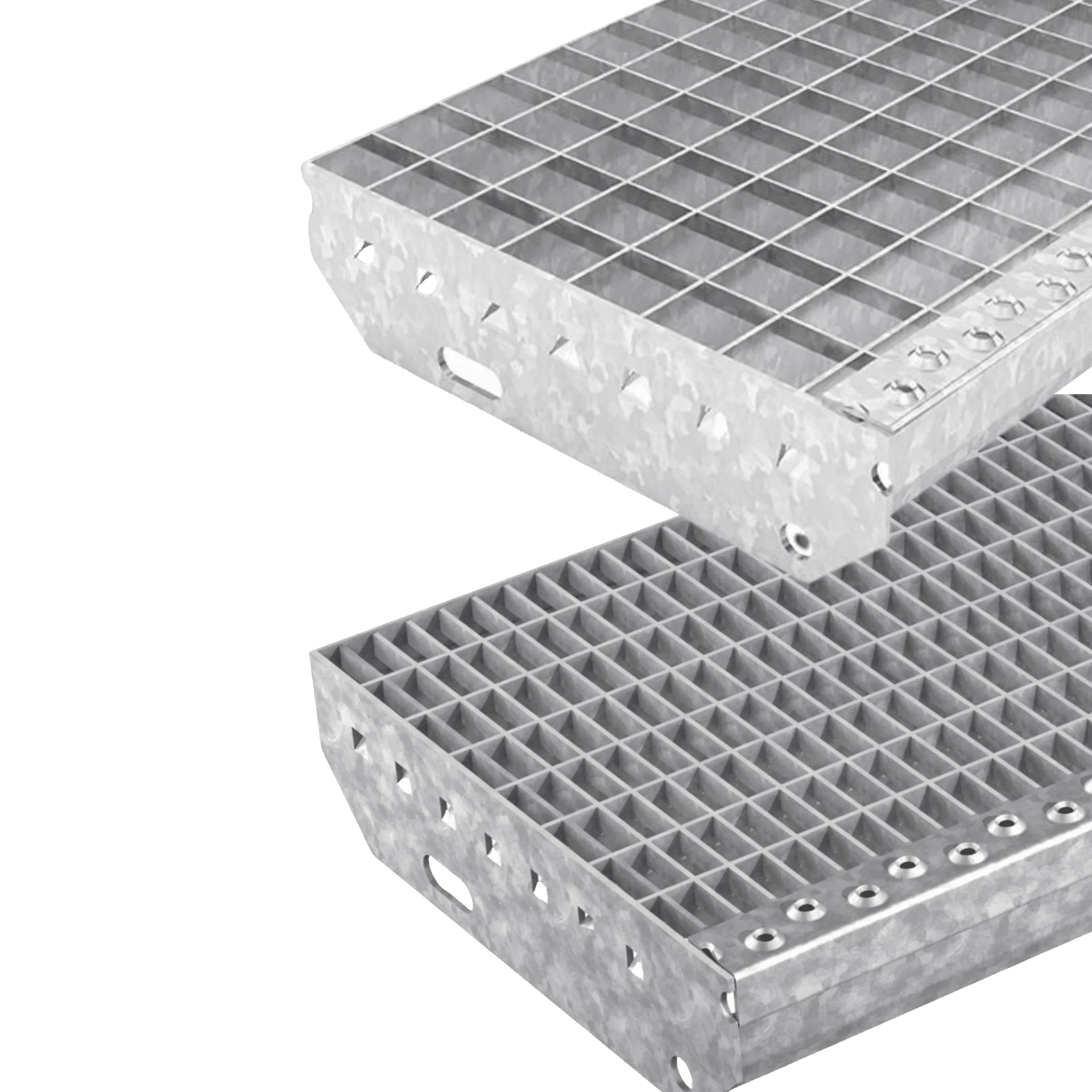 Gitterroststufen Treppenstufen