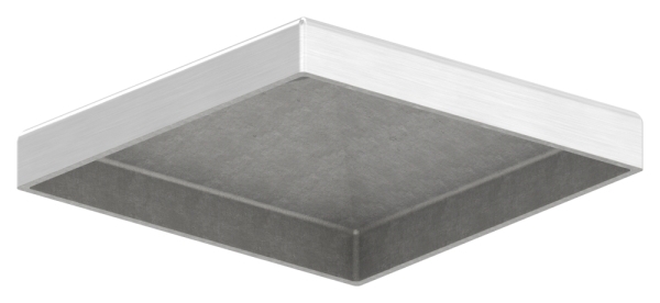 Pfostenkappe Edelstahl fuer Vierkantrohr- 70x70 mm geschliffen V2A-11-2568.4