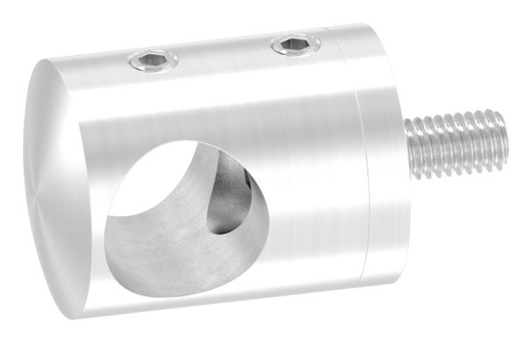 Querstabhalter Edelstahl V2A fuer Profil Ø 16 mm- Bohrung Ø 16-2 mm- geschliffen-88-1150394.240A