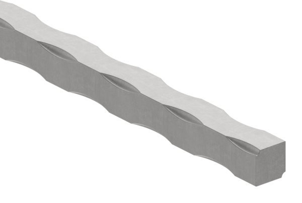 Vierkant 12x12mm gehaemmert- L=3m-88-116000-I.3