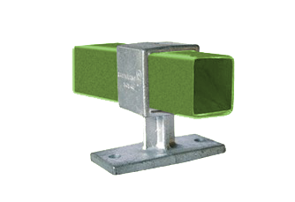 Rohrverbinder Vierkantrohr Verbinder Handlaufhalterung 40 x 40 mm Stahl - Temperguss verzinkt - 143FWD40X40-143FWD40X40
