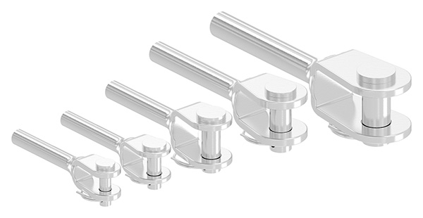 Gabelterminal zum Sebstverpressen - fuer Seil Ø 3 mm - V4A-11-2815.1