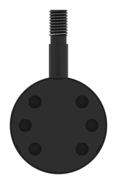 Handlaufhalter Edelstahl V2A M12 Wandabstand 75 mm RAL 9005 schwarz matt inkl- Rosette-88-1150504-240-75.9005