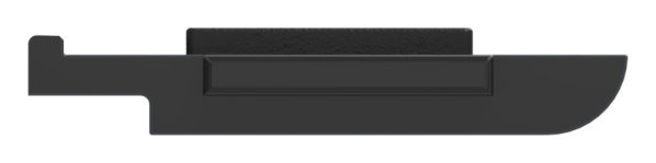 Sicherungsplatte Zinkdruckguss fuer Mod- 31 pulverbeschichtet RAL 9005 matt-88-1131-BODEN-ZN0.9005