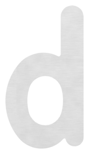 Buchstabe d - klein - Masse- 110 mm x 155 mm - V2A-11-8063.4