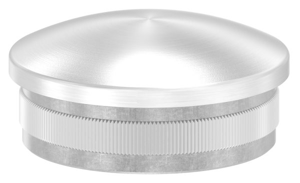 Endkappe V4A Edelstahl Ø 48-3x2-0 mm- leicht gewoelbt zum Einschlagen-11-5212.1
