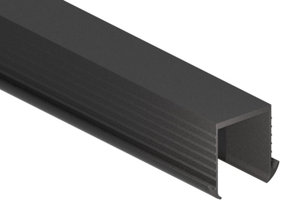 Keildichtung EPDM fuer Glas 24-76–25-52 mm- Nut 27x30 mm- L = 6000 mm-88-1160368-GU.6M