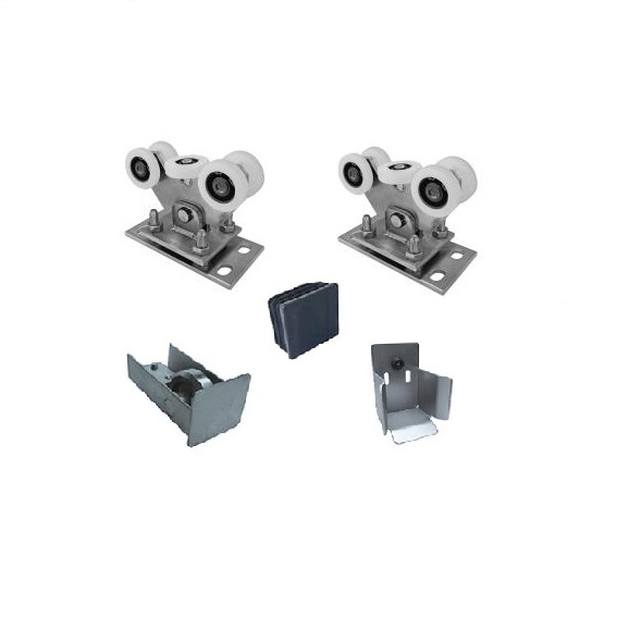 Laufwagen-Set Stahl verzinkt fr Profil 80 x 80 mm mit Nylonrollen-89-11SV80X80ECONYLON-A.4