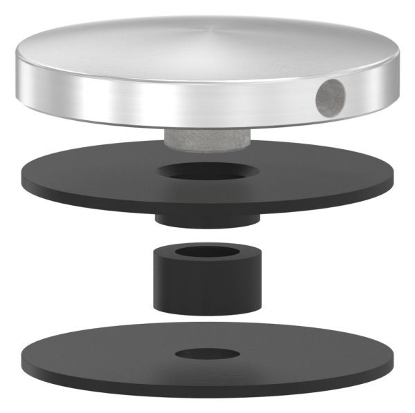 Glaspunkthalter-Oberteil Ø 62 mm- V2A-10-6200.4OT