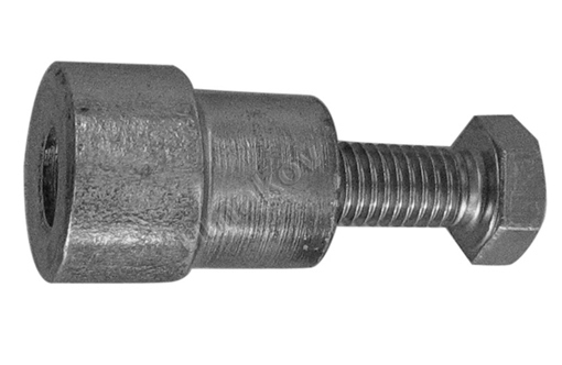 Distanzhlse fr Zahnstange Stahl verzinkt  20 mm L = 25 mm-89-11H32-A.4