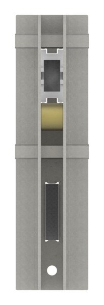 Einsteckschloss Stahl verzinkt Edelstahl Dornmass 44 mm ohne Schlosskasten-88-1159104.S