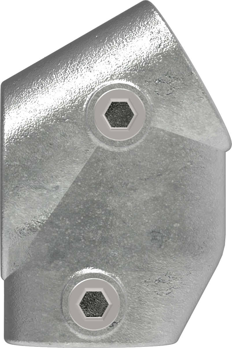 Rohrverbinder - T-Stueck kurz 30-60° - 129D48 - 48-3 mm - 1 1-2- - Feuerverzinkt u. Elektrogalvanisiert-129D48