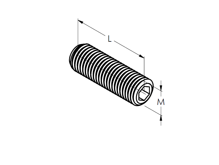Gewindestift DIN 913 Edelstahl A2 M8x25 mm mit Kegelstumpf-89-11ADIN913A2M8X25-A.4