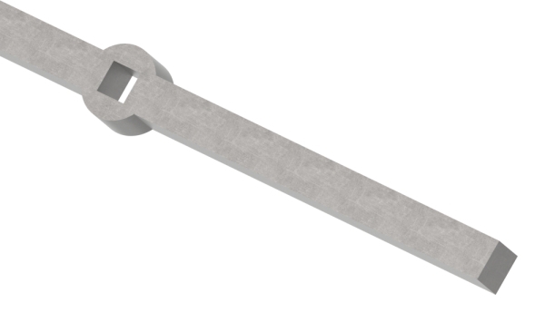 Lochleiste fuer Quadratrohr Material- 18x18 mm Laenge- 2000 mm Stahl S235JR- roh-30-1624.8