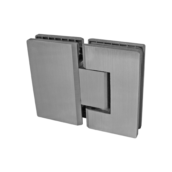 Glastuerscharnier Glas-Glas Edelstahl AISI 304 - 90° Stopp - 8-10mm Glas-89-11GS304DB9902SB-A.4