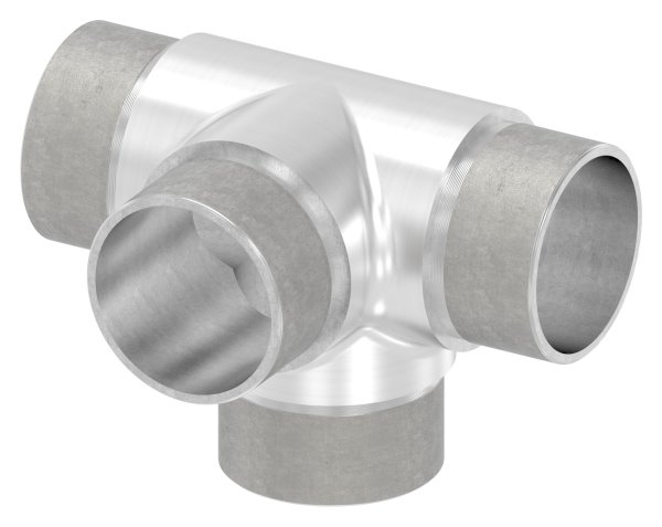 T-Stueck V2A fuer Rohr Ø 42-4x2-0 mm steckbar-11-3663.4