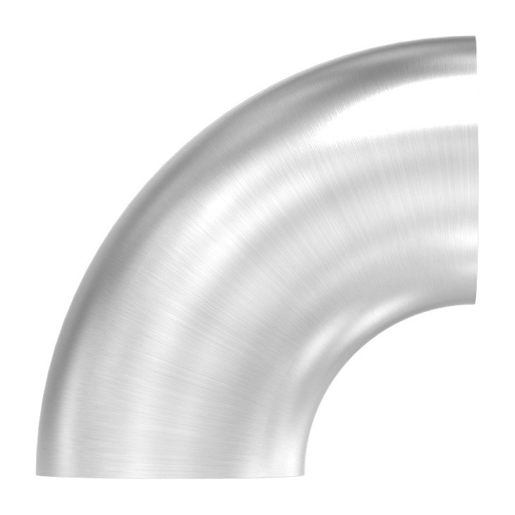 Bogen 90° zum Schweissen fuer Rundrohr- Ø 42-4 mm V2A-11-3712-A.4