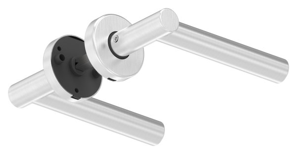Tuerdruecker-Paar Edelstahl V2A 8 mm Drueckerstift drehbar-11-3964.4
