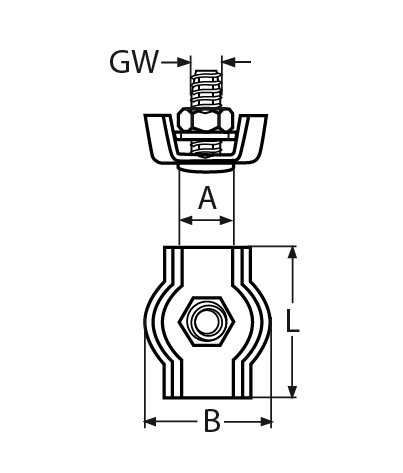 Simplex Drahtseilklemme V4A- Verkauf in VPE-66-64-411.8304