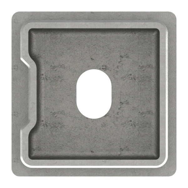 Rohrsattel V2A 40 x 40 x 2-0 mm fuer Rundrohr Ø 42-4 mm-88-1160217.240