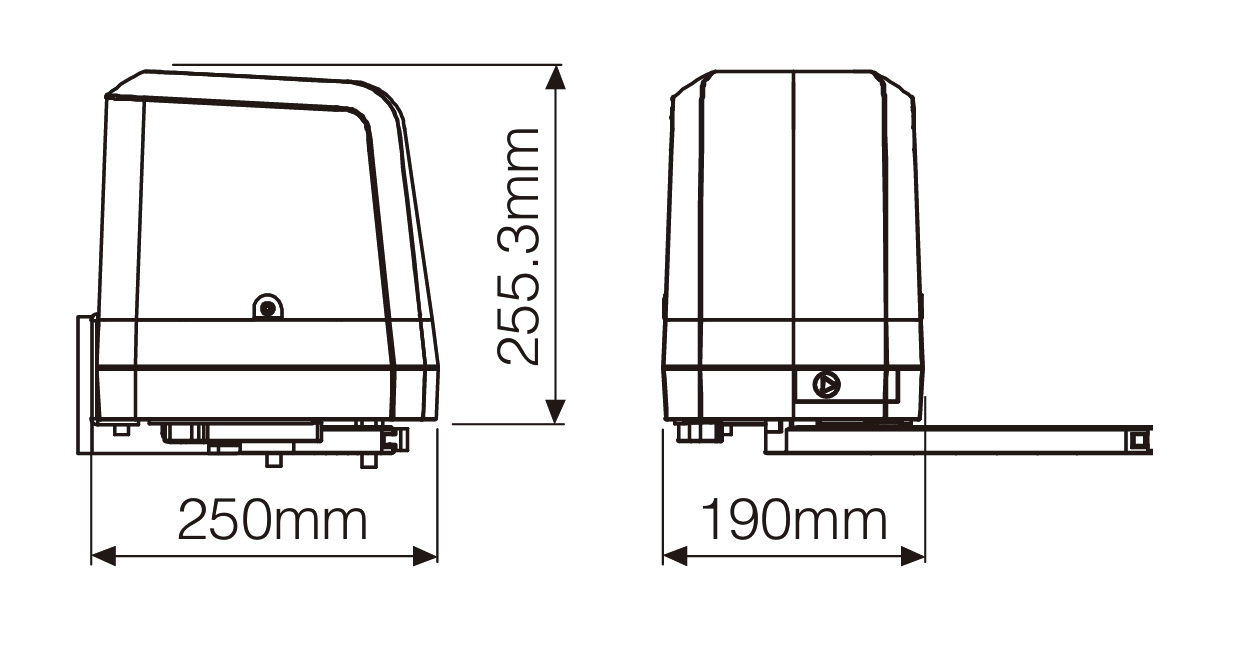 Gelenkarmantrieb Zweifluegeltor 2-5m 100kg Set Fotozellen WLAN 24V-89-11ARM2050SMARTZKIT-A.4