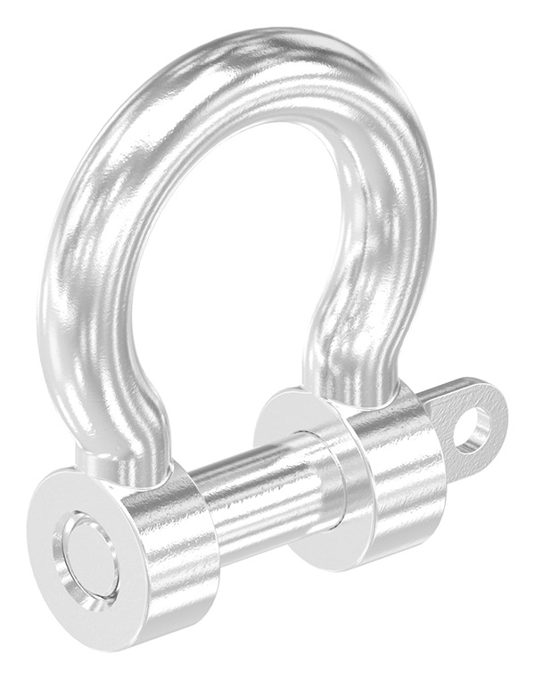 Gebogener Schaekel Edelstahl V4A M8 mit Bolzen-88.1110005108