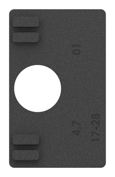 1 Paar Gummis zu Glasklemme 45x45x26 mm AbZ fuer 6 mm Glas ESG-10-3006.0ABZ