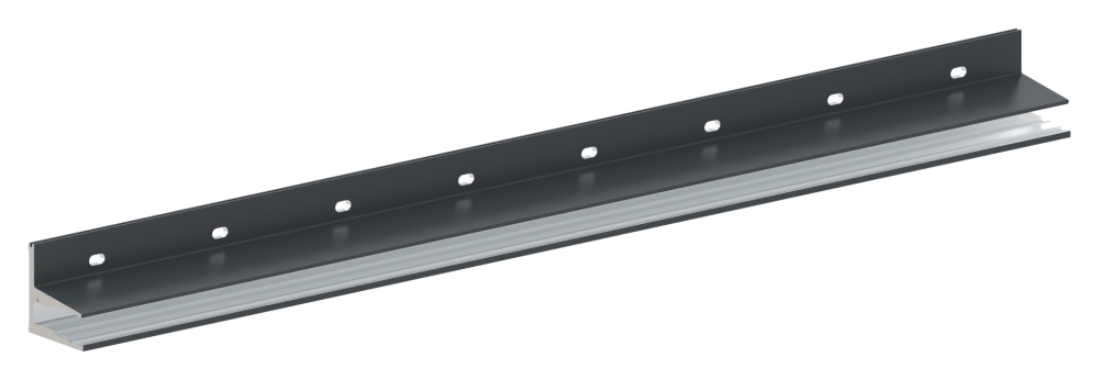 Vordachprofil Aluminium L = 1605 mm pulverbeschichtet RAL 7016 mit ETA-88-11VDE-1600.7016
