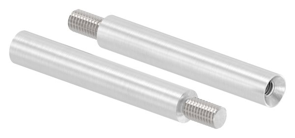 Stift V2A Ø 12 mm 75 mm mit Aussengewinde M8- Innengewinde M6-11-2167.4