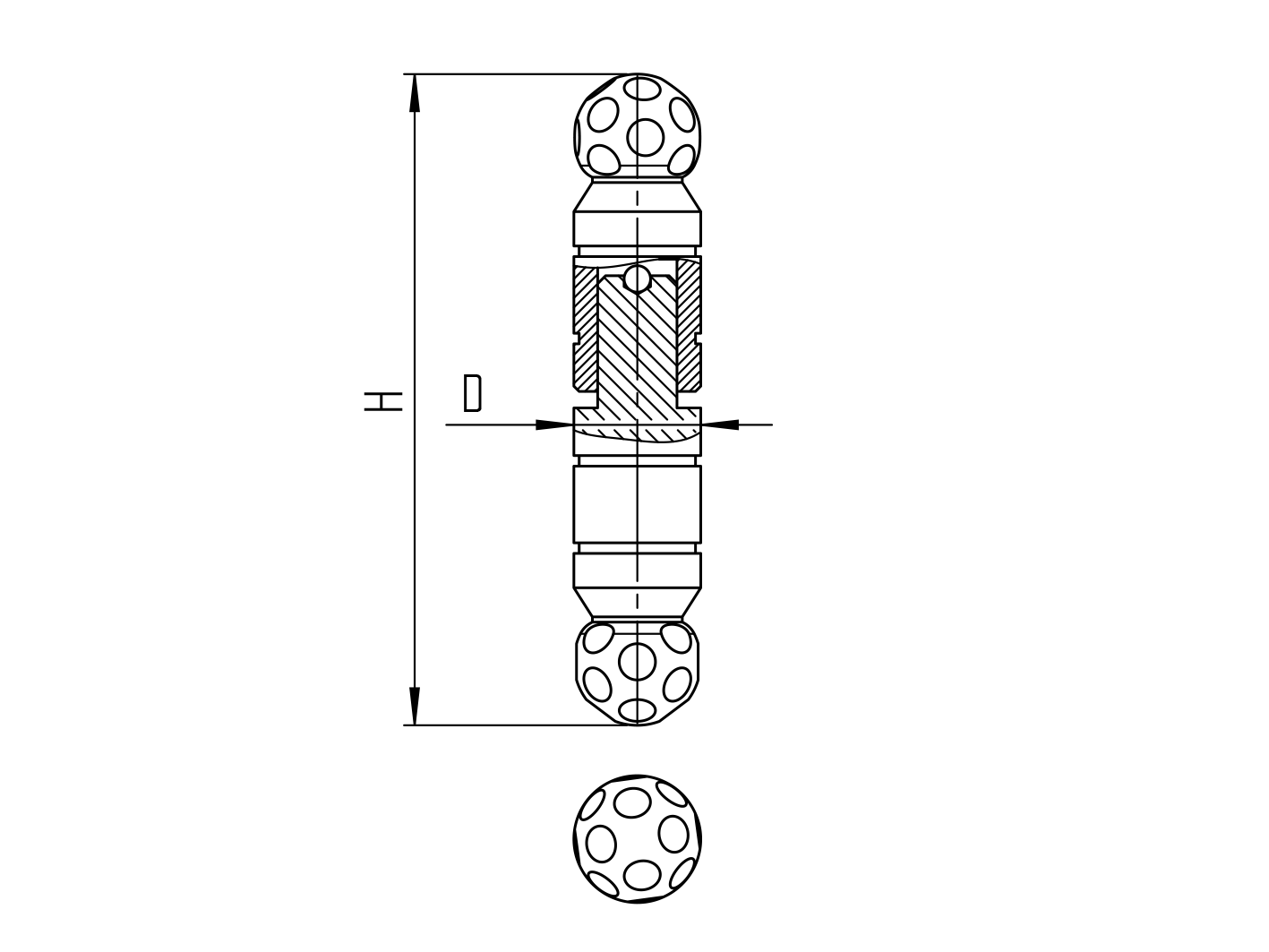 Halseisenband verziert Stahl roh Ø 30 mm L=146 mm bis 100 kg-89-11D447146-A.4