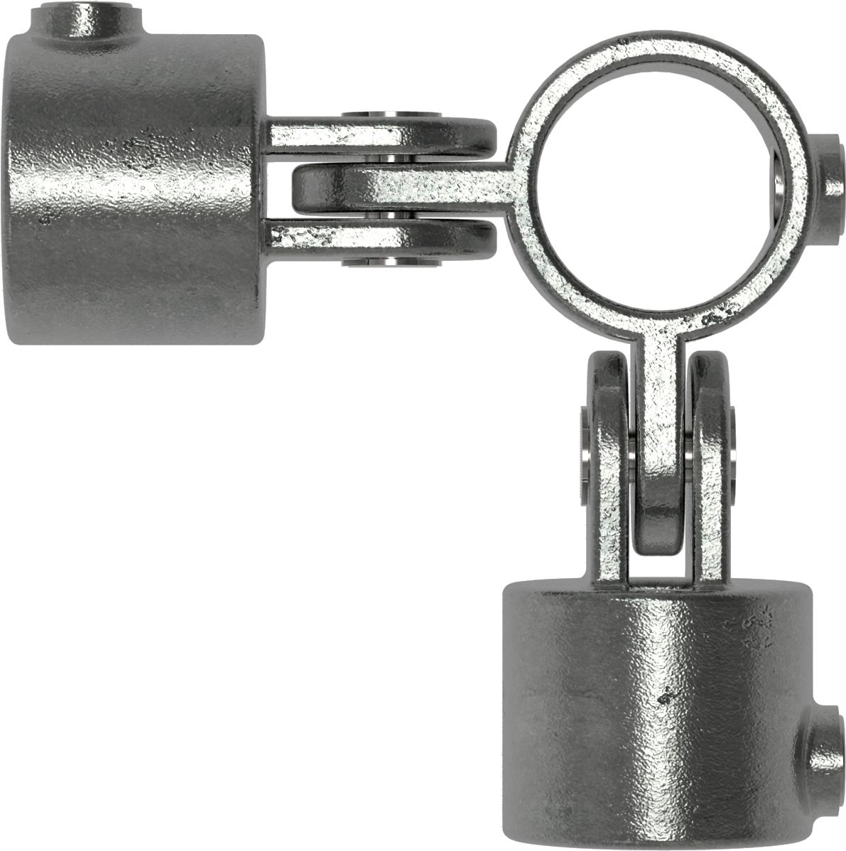 Rohrverbinder Gelenkstueck doppelt 90° Ø 26-9 mm -3-4- - Temperguss verzinkt - 168A27-168A27