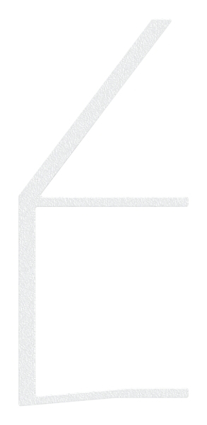 Regenrinne Aluminium eloxiert fuer Glas 21-52 mm- L = 3000 mm Vordachsystem-88-11VDE-RE-3000.21