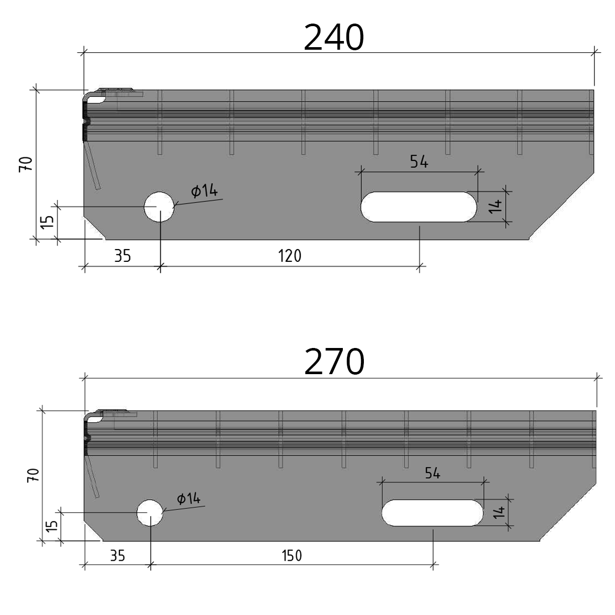 Gitterroststufe Treppenstufe R10 Masse- 1000x305 mm 30-10 mm S235JR -St37-2- im Vollbad feuerverzinkt-40-M-1303031.7