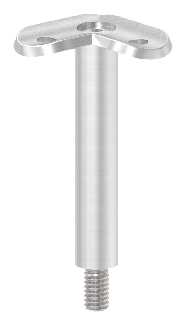 Edelstahl Traegerstift Ø 14 mmmit Halteplatte 90° Anschluss- Ø 42-4 mm - Aussengewinde M8 - V2A-11-3835.4