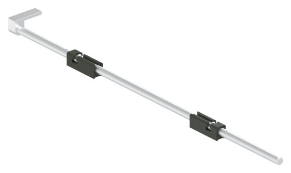 Bodenriegel XL mit zwei Befestigungen- Laenge 1000mm- zum Anschrauben- RAL 6009 tannen gruen-88-1156712-ALU.6009