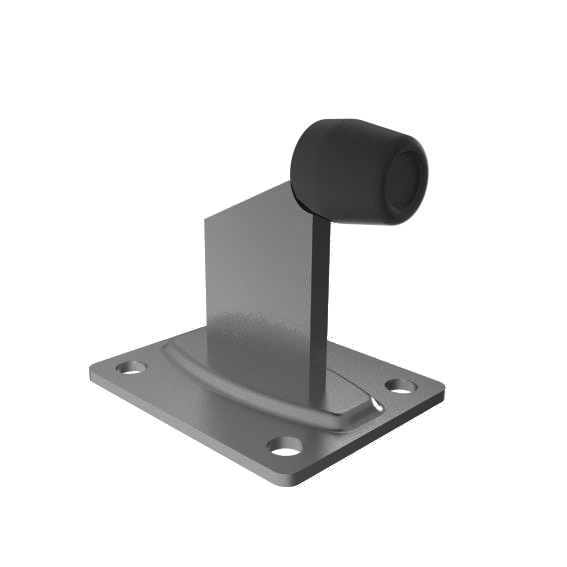 Toranschlag zum Aufschrauben Stahl verzinkt 50 x 80 mm RAL 7016 Anthrazit-89-11H10B50X80R7016-A.4