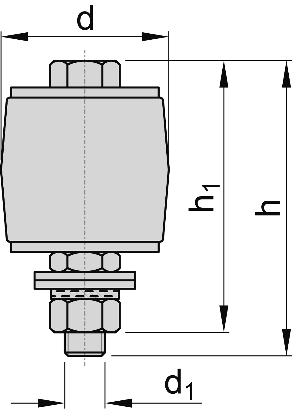 Aussenfuehrungsrolle fuer freitragende Tore Groesse 5 MEA 10334010-60-0033.10